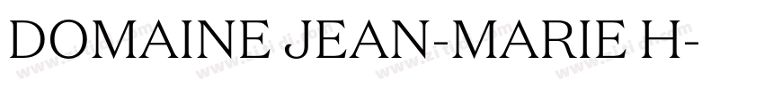 DOMAINE JEAN-MARIE H字体转换